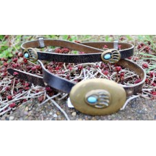 Vintage Bear Claw Belt with 6 Bear Claw Conchos